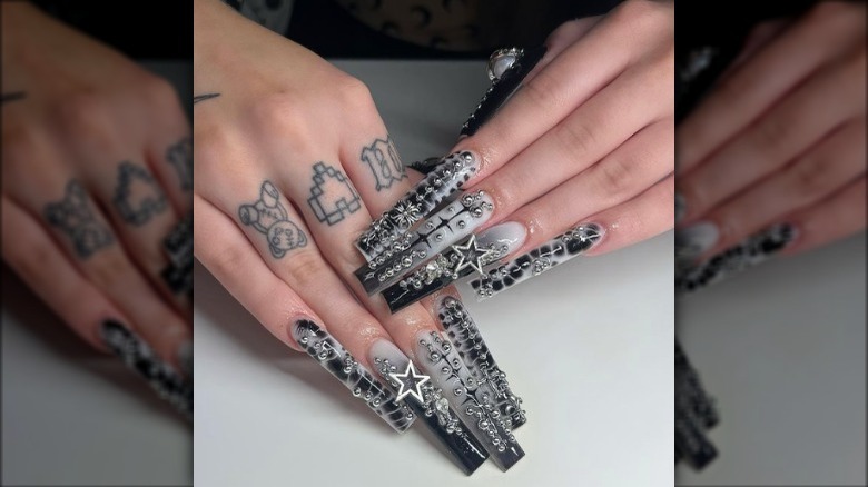 edgy nail design