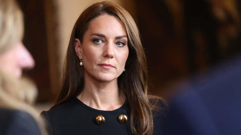 Kate Middleton serious