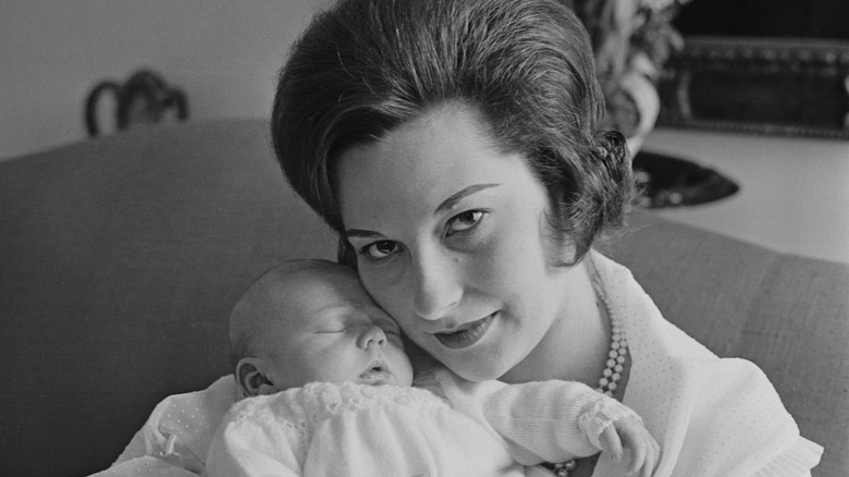 Baby Lord Ivar Mountbatten and his mother