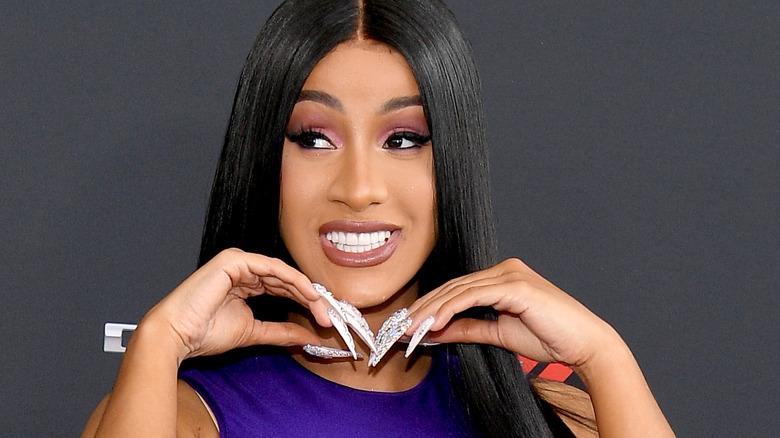 cardi b acrylic nails