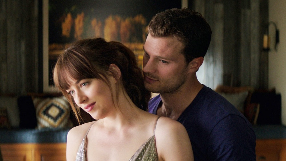 Dakota Johnson and Jamie Dornan in Fifty Shades of Grey