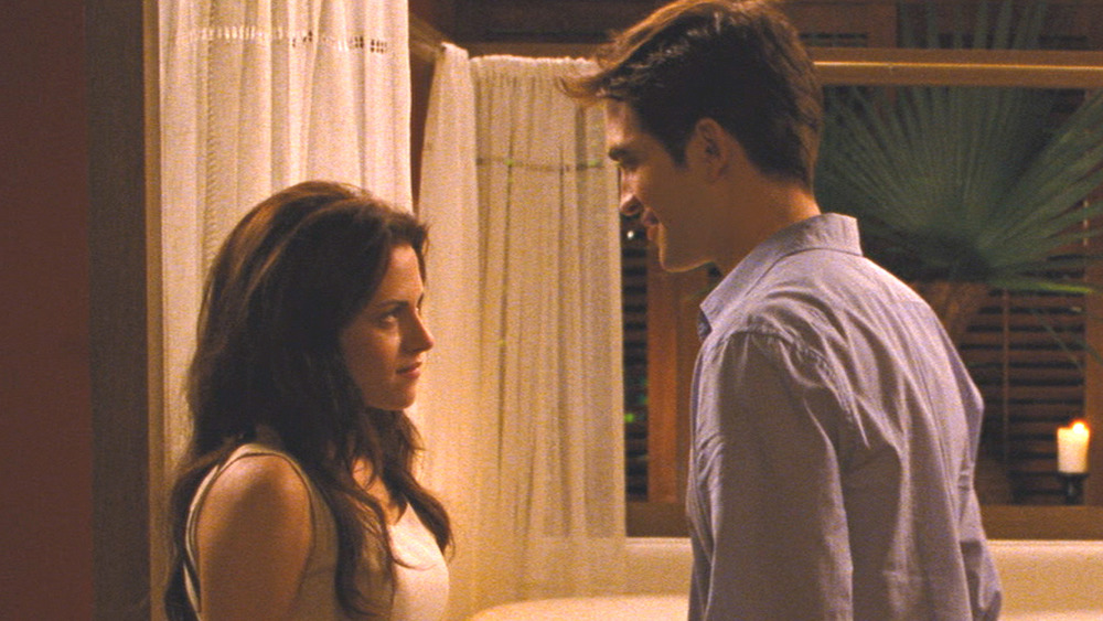 Kristen Stewart and James Pattinson in Breaking Dawn