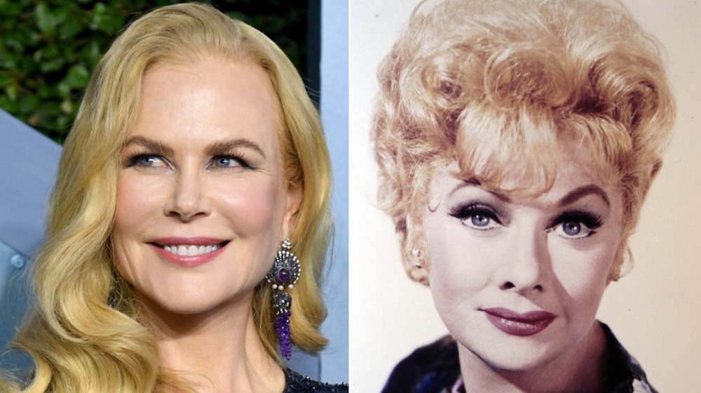 Nicole Kidman and Lucille Ball side by side