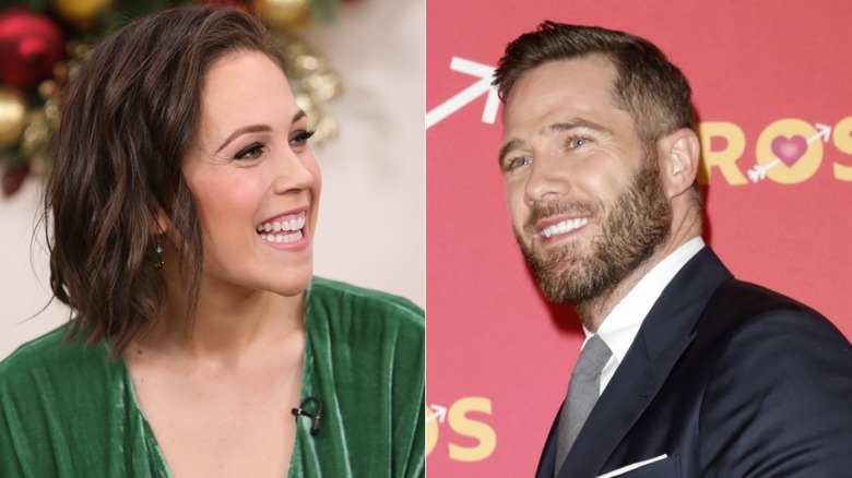 Erin Krakow and Luke Macfarlane smiling