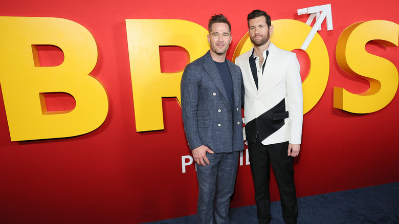 Luke Macfarlane and Billy Eichner on the red carpet