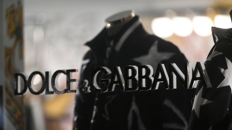 Dolce & Gabbana store sign 