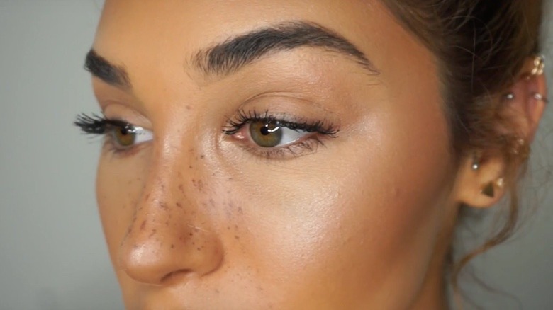 Chantel Jeffries' faux freckles