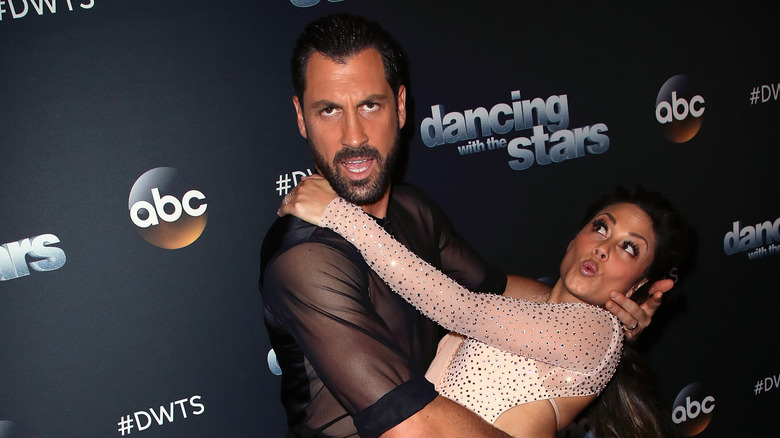 Maksim Chmerkovskiy with Vanessa Lachey