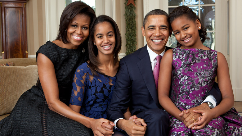 Michelle Obama, Malia Obama, Barack Obama, Sasha Obama