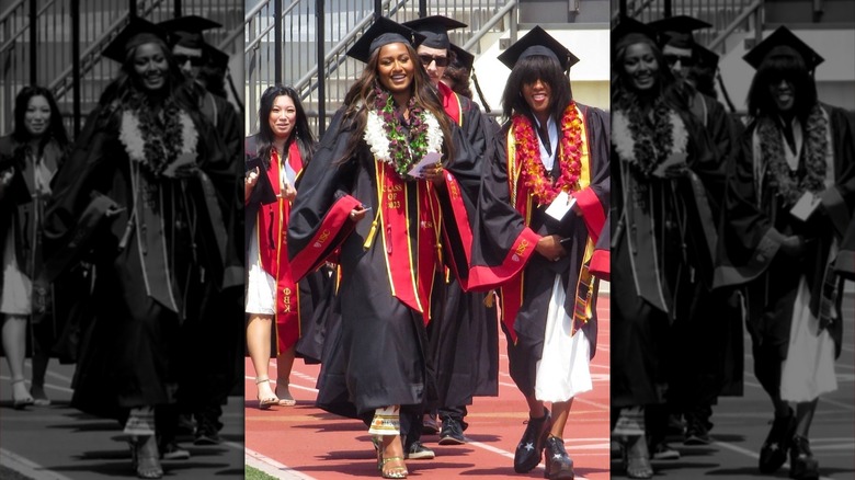 Sasha Obama at her graduation