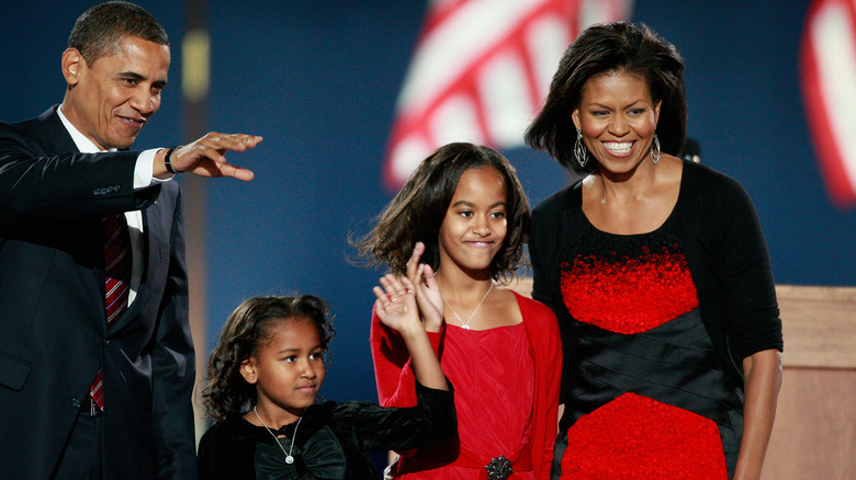 Barack Obama, Sasha Obama, Malia Obama, Michelle Obama