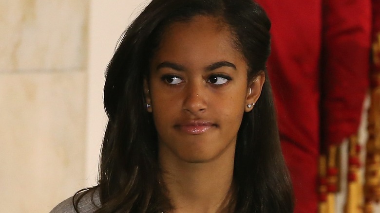 Malia Obama closeup