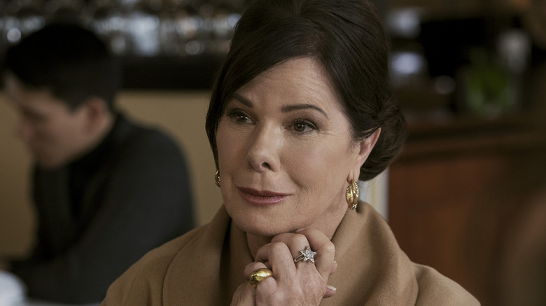 Marcia Gay Harden looking skeptical in Uncoupled