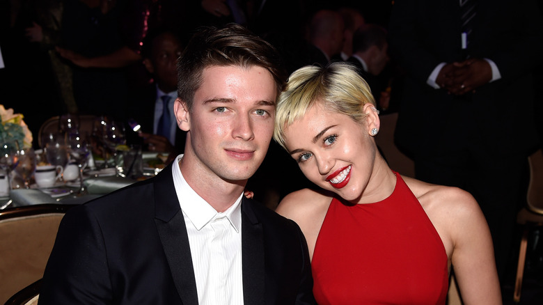 Miley Cyrus and Patrick Schwarzenegger snuggling up