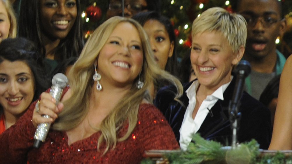 Mariah Carey and Ellen DeGeneres