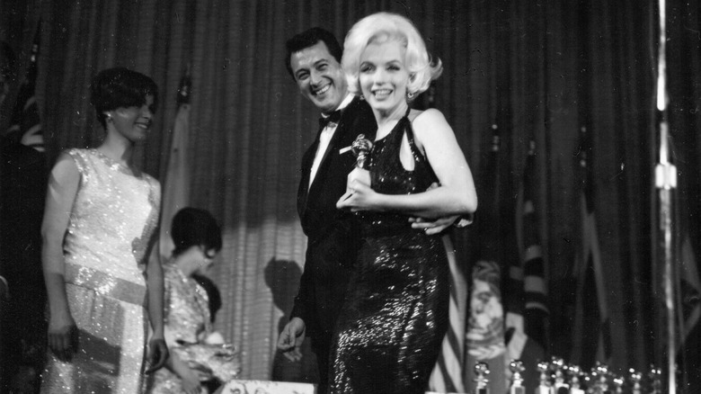 Marilyn Monroe on stage in 1962