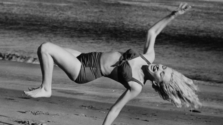 Marilyn Monroe on the beach