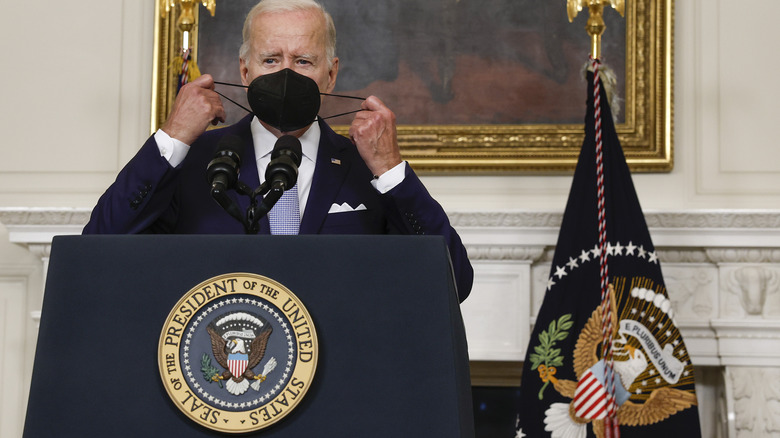 President Biden remove mask July 28 address