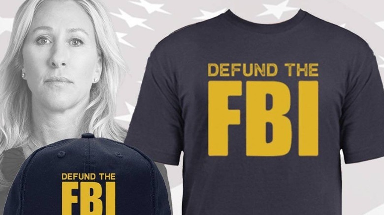 Marjorie Taylor Greene "Defund the FBI" merch