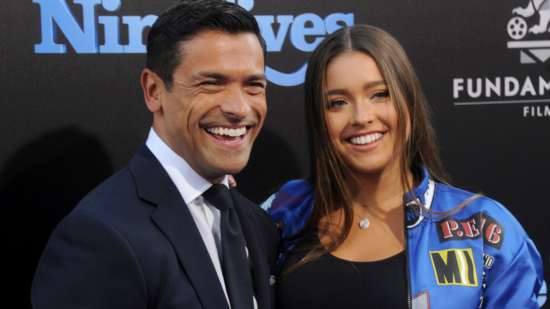 Mark Consuelos and daughter Lola on the red carpet 