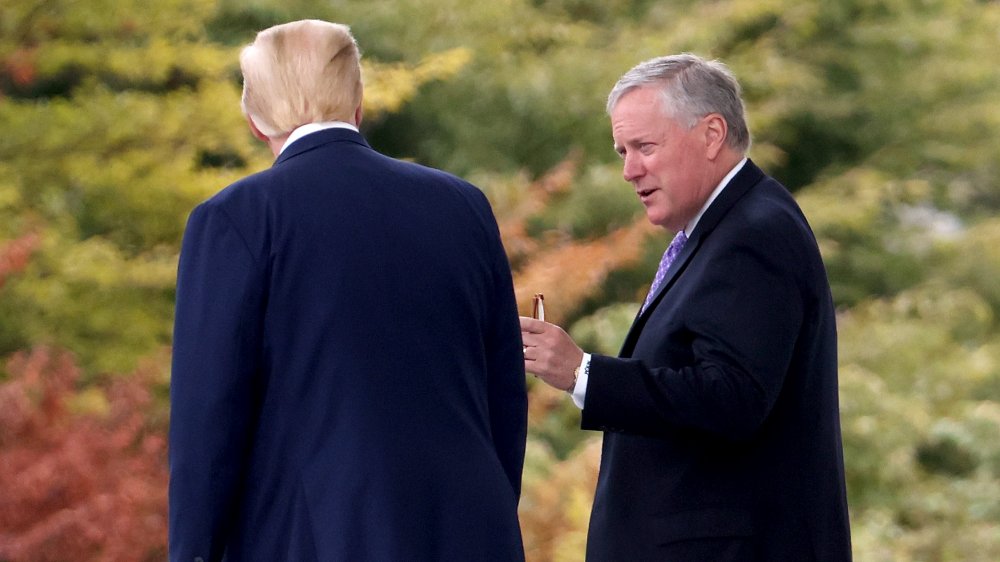 Mark Meadows with Donald Trump on September 1st