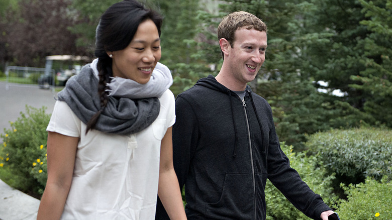 Facebook founder Mark Zuckerberg and wife Priscilla Chan