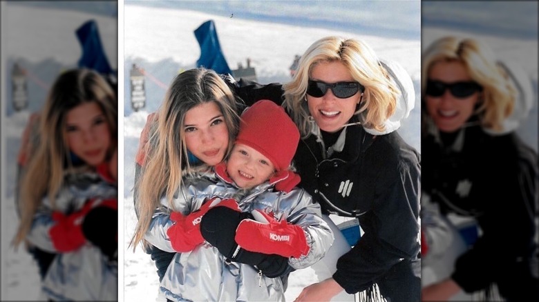 Ivanka Trump, Tiffany Trump, and Marla Maples pose together in Telluride, Colorado, for this photo shared by Maples in January 2017