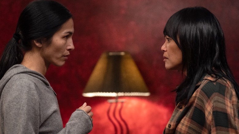 Élodie Yung and Martha Millan talking in The Cleaning Lady