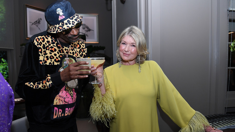 Snoop Dogg, Martha Stewart wearing Valentino