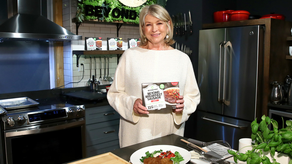 Martha Stewart in her kitchen