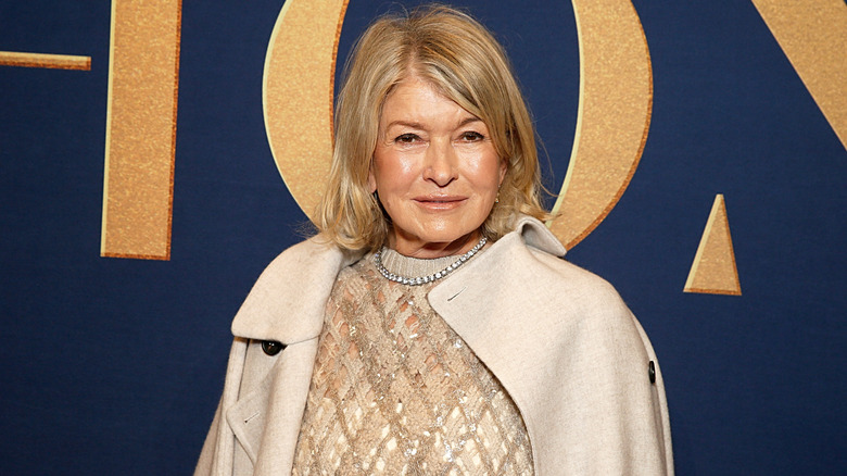 Martha Stewart posing for photos