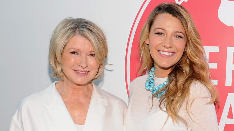 Martha Stewart and Blake Lively smiling