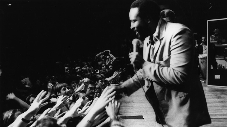 Marvin Gaye greeting fans