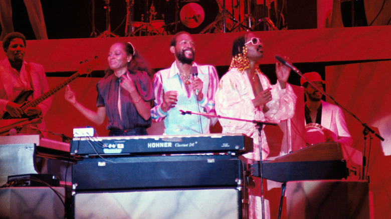 Marvin Gaye performing