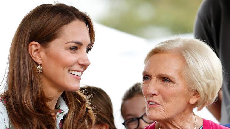 Mary Berry and Kate Middleton chatting