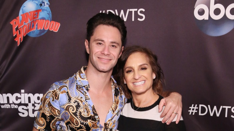 Sasha Farber and Mary Lou Retton posing together