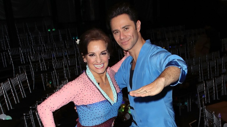 Mary Lou Retton and Sasha Farber smiling