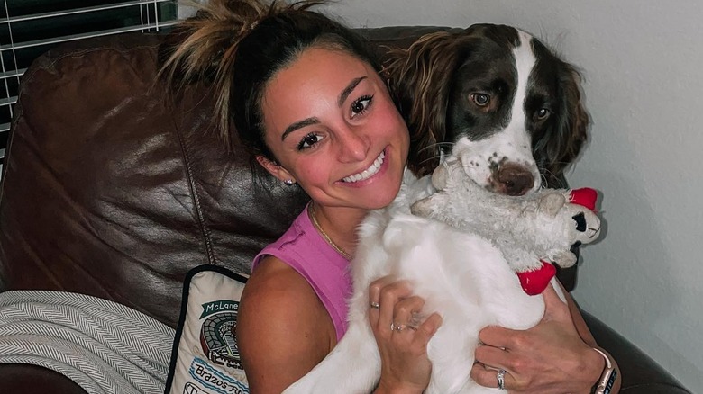 Shayla Kelley Schrepfer and dog 