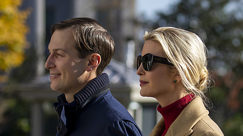 Jared and Ivanka on the grounds of the White House, November 2020