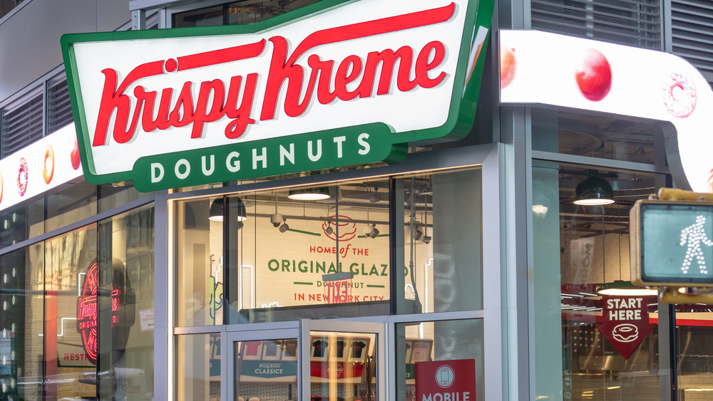 Krispy Kreme store and sign