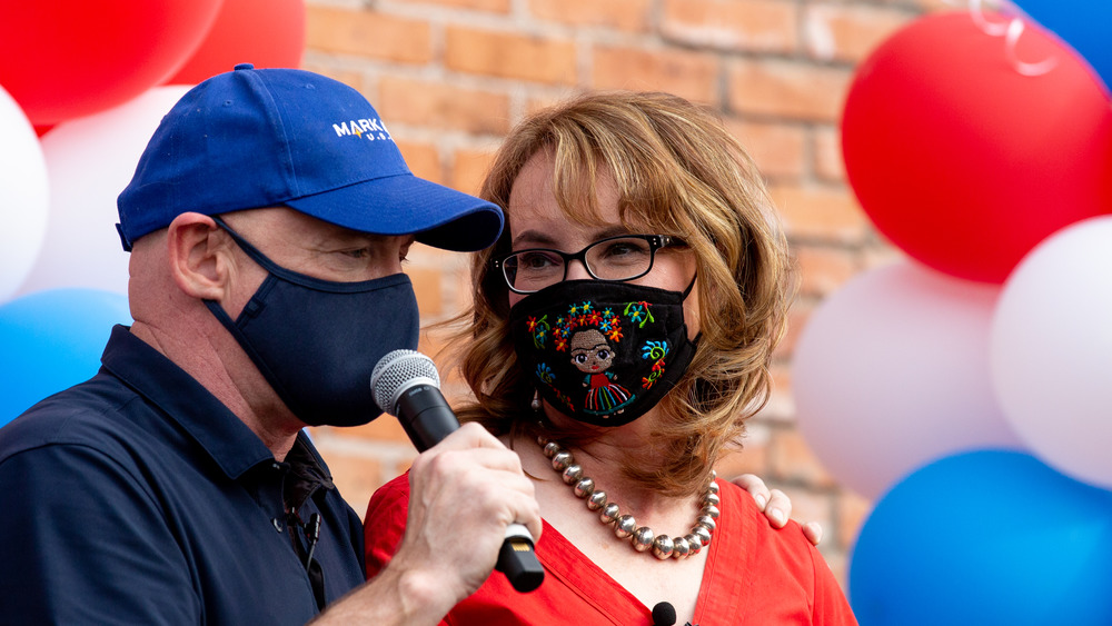 Gabby Giffords with her husband