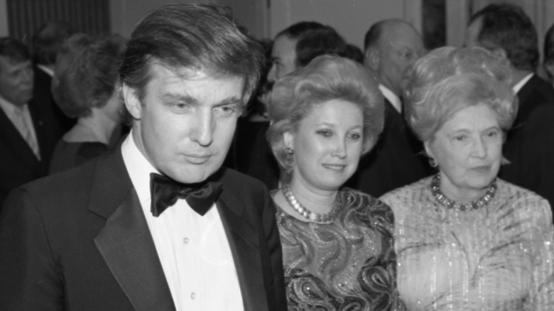 Donald Trump, Maryanne Trump Barry, and Mary Trump at an event