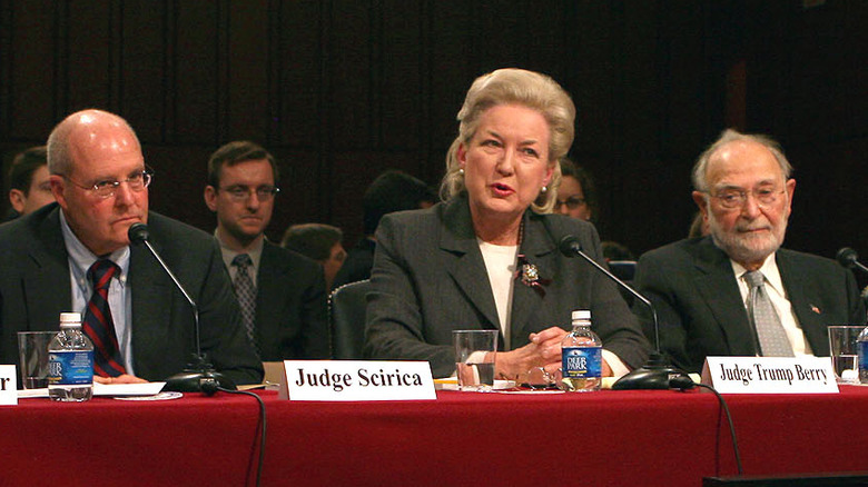 Maryanne Trump Barry at a Senate Judiciary Committee hearing