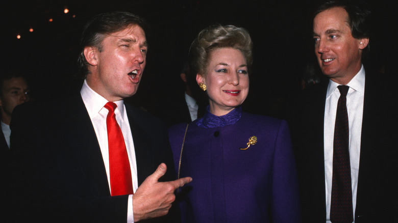 Donald Trump, Maryanne Trump Barry, and Robert Trump at an event