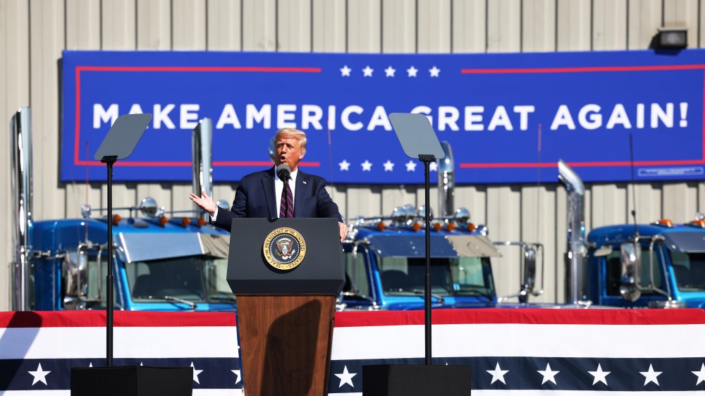 Trump at a rally