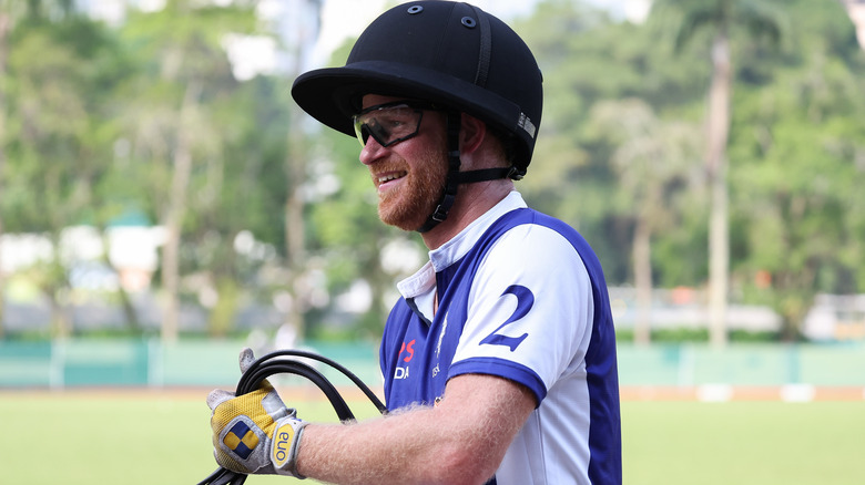 Prince Harry in polo gear