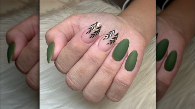 Woman rocking matte nails