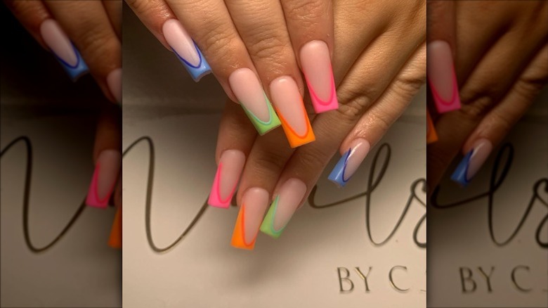 Woman rocking matte nails