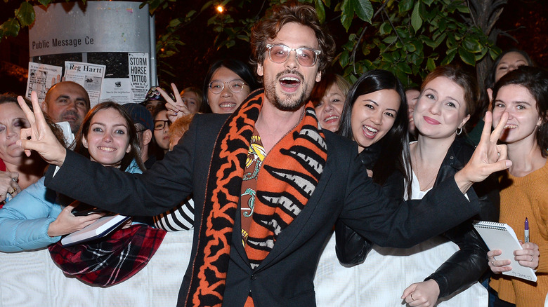 Matthew Gray Gubler, with fans 