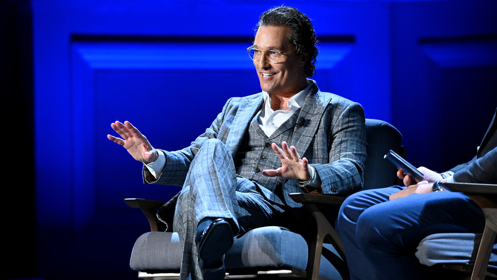 Matthew McConaughey speaks onstage